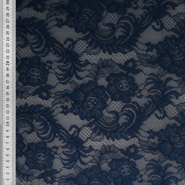 Baumwoll Nylon Spitze Marineblau